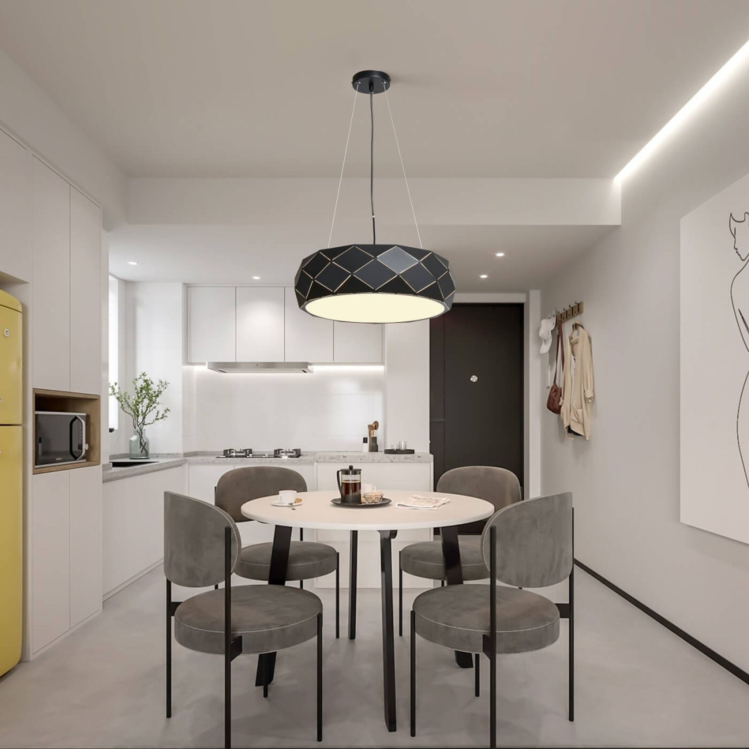 Light Prestige Reus lampa wisząca 3x40 W czarna LP-8069/1PBK