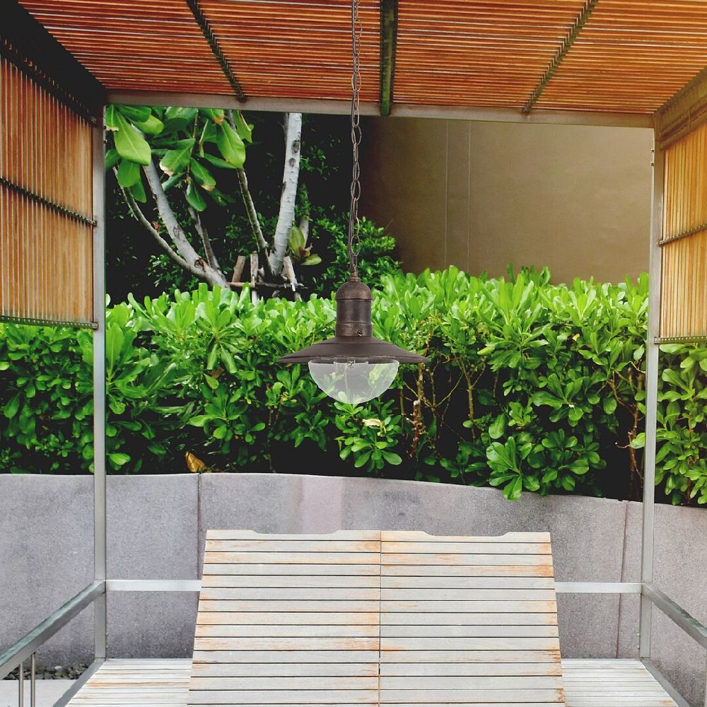 Rabalux Oslo lampa wisząca zewnętrzna 1x60 W złota 8737