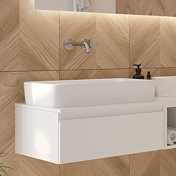 Oltens Lustra umywalka 60,5x35 cm prostokątna nablatowa biała 40306000 - Wysyłka w 24h