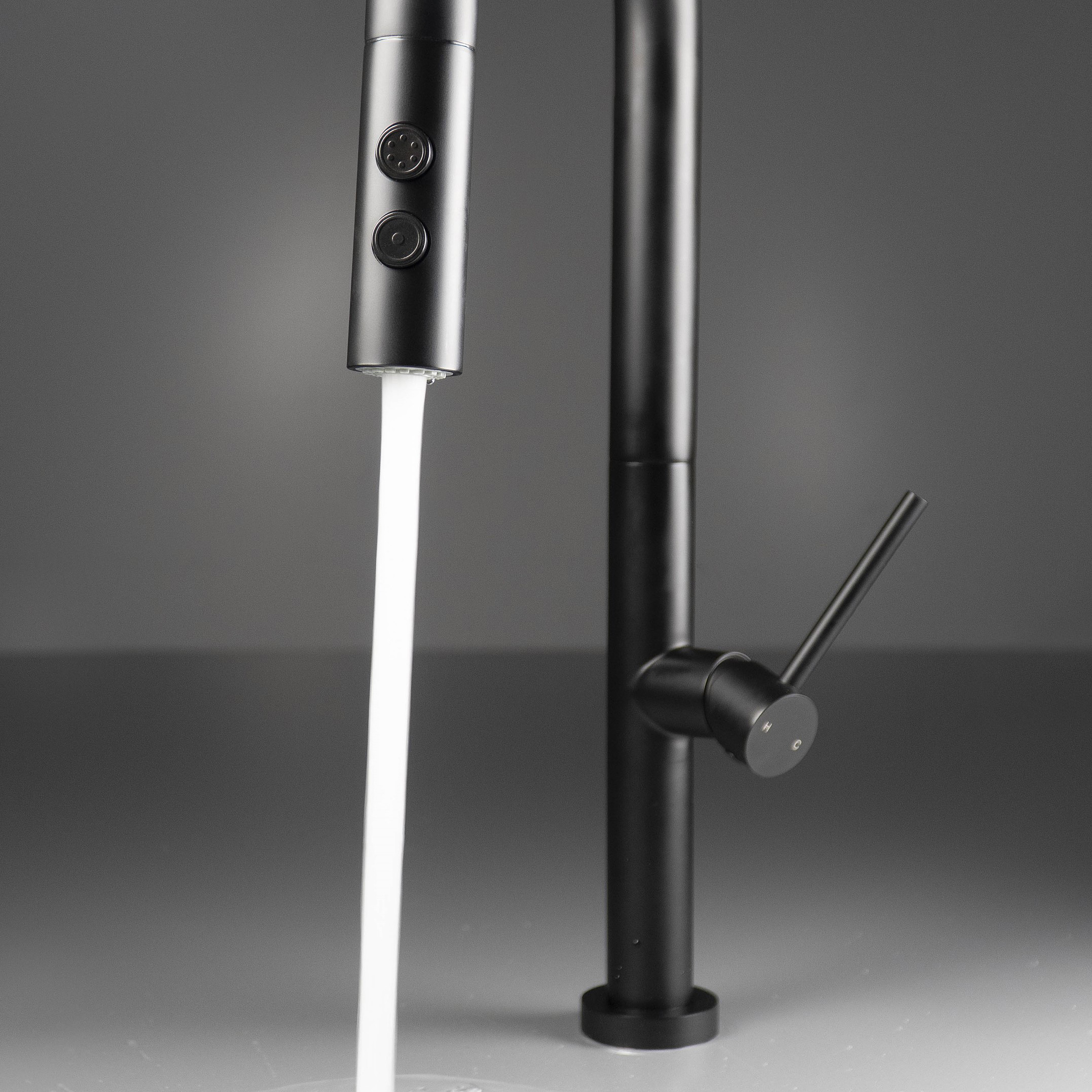 Deante Olfato bateria kuchenna stojąca czarna BQO_N72M - Wysyłka w 24h