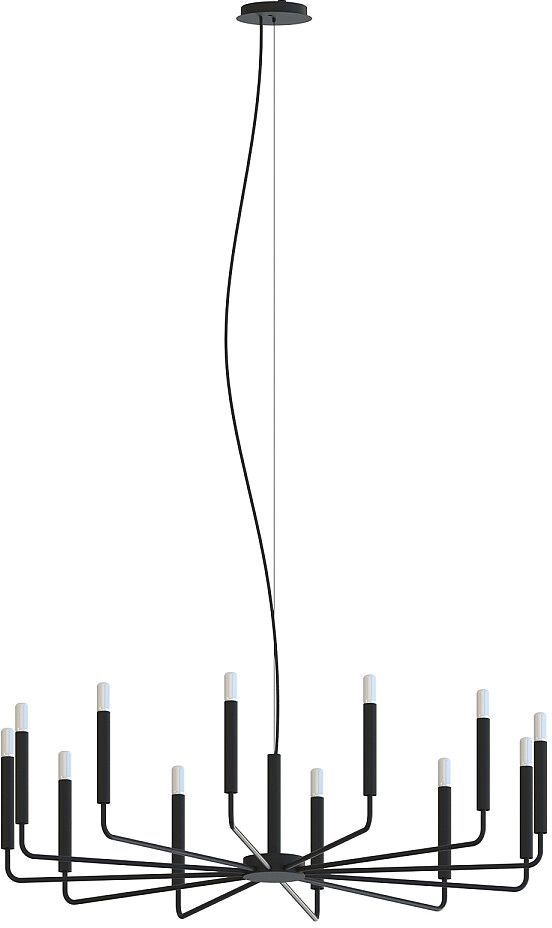 Nowodvorski Lighting Orto lampa wisząca 12x10 W czarna 11464