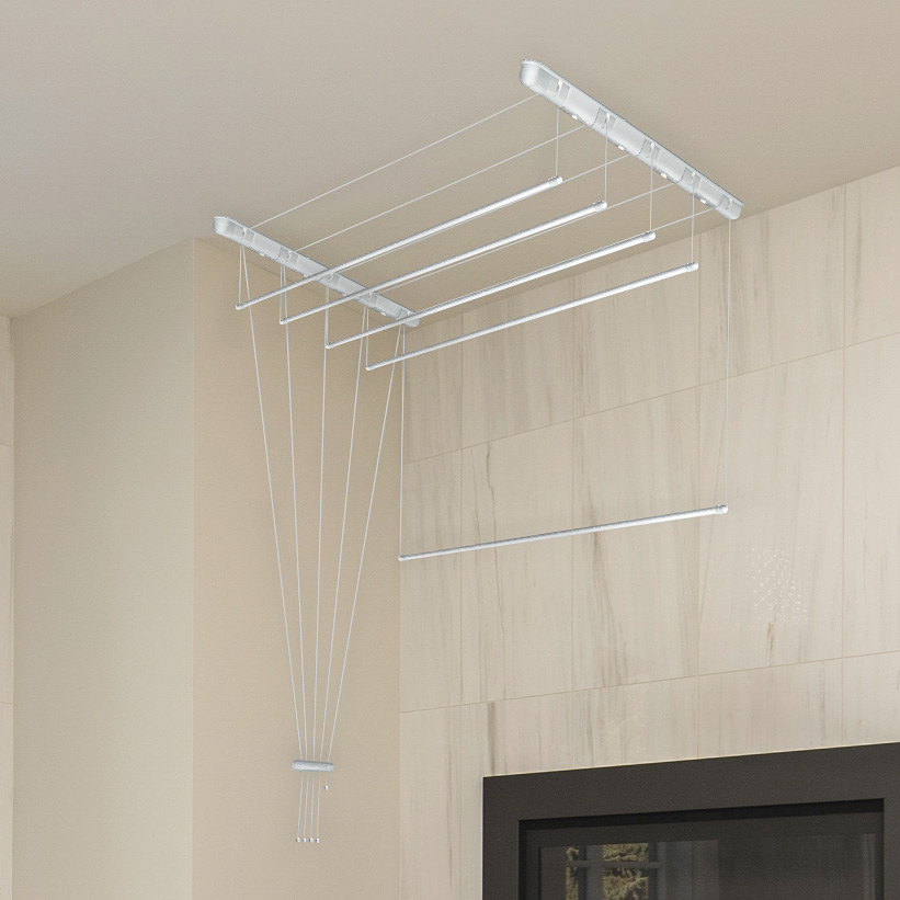 Sepio suszarka na pranie 5x110 cm sufitowa biała 10SUSSUF5PP11 - Wysyłka w 24h