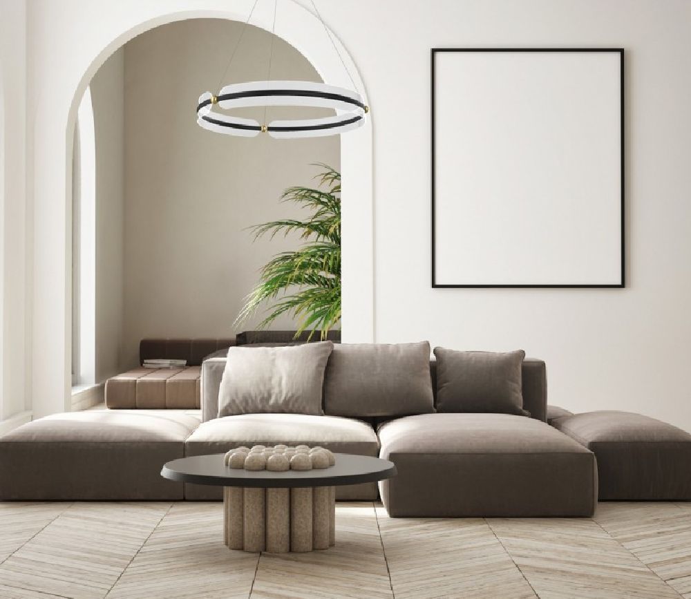 Italux Faris lampa wisząca 1x53 W czarna PND-62738-53W-3K-BK-GD