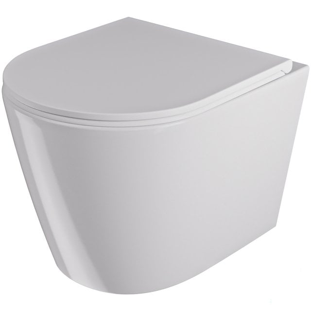 LIVI Miska WC powieszana AURELIA bezkołnierzowa wirowa z deską duropl