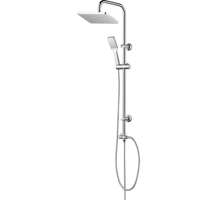 INVENA Zestaw prysznicowy AMFISA z deszczownicą chrom AU-39-001-K