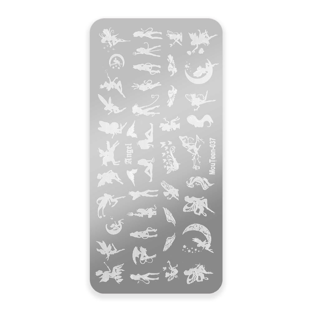 Blaszka do stempli ze wzorkami Mouteen Nr 037