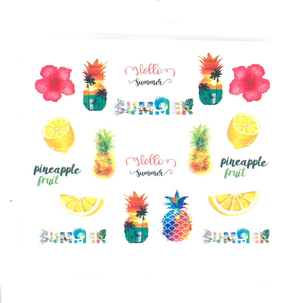 Naklejki wodne do paznokci owoce BN-1696