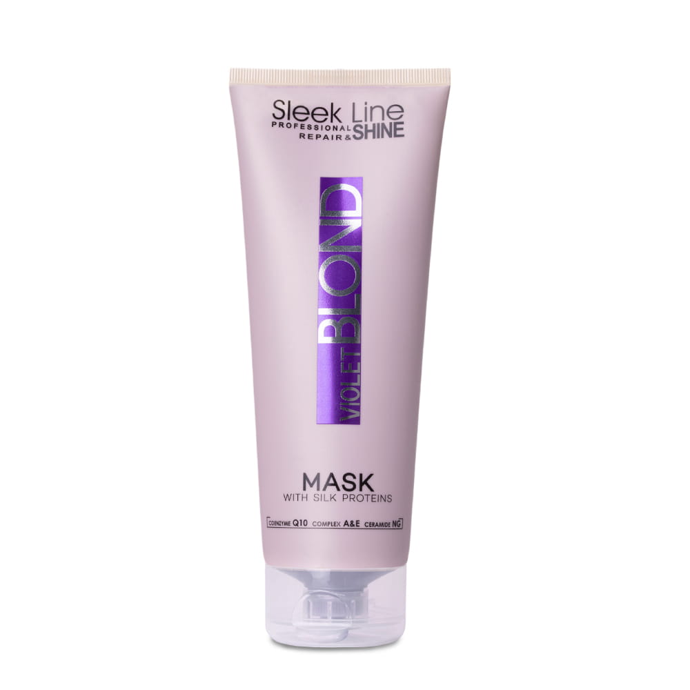 Maska do włosów blond neutralizująca Stapiz Sleek line violet blond 250 ml