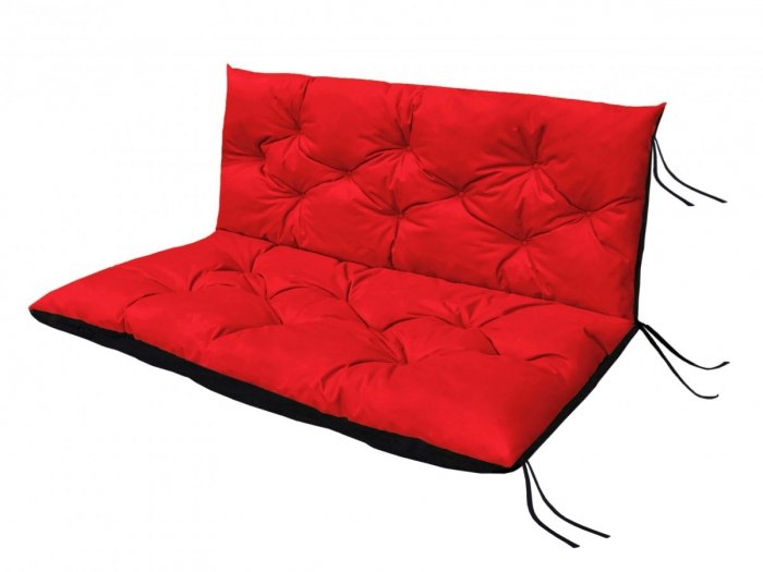 Poduszka ogrodowa na huśtawkę - 120x60x50 wz. Czerwony