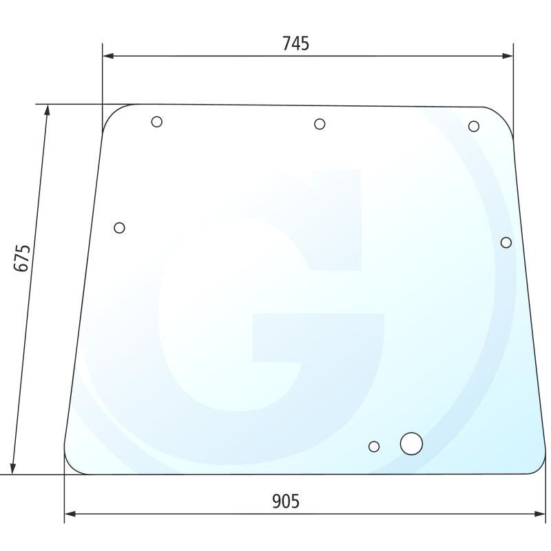 Szyba przednia Deutz AgroCompact 4401518