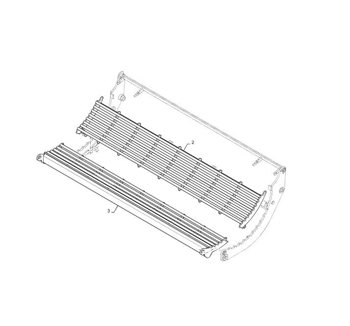 Zestaw klepisk dzielonych New Holland CX5080 5090 CX5.80 90 84221403 47363423 CNH