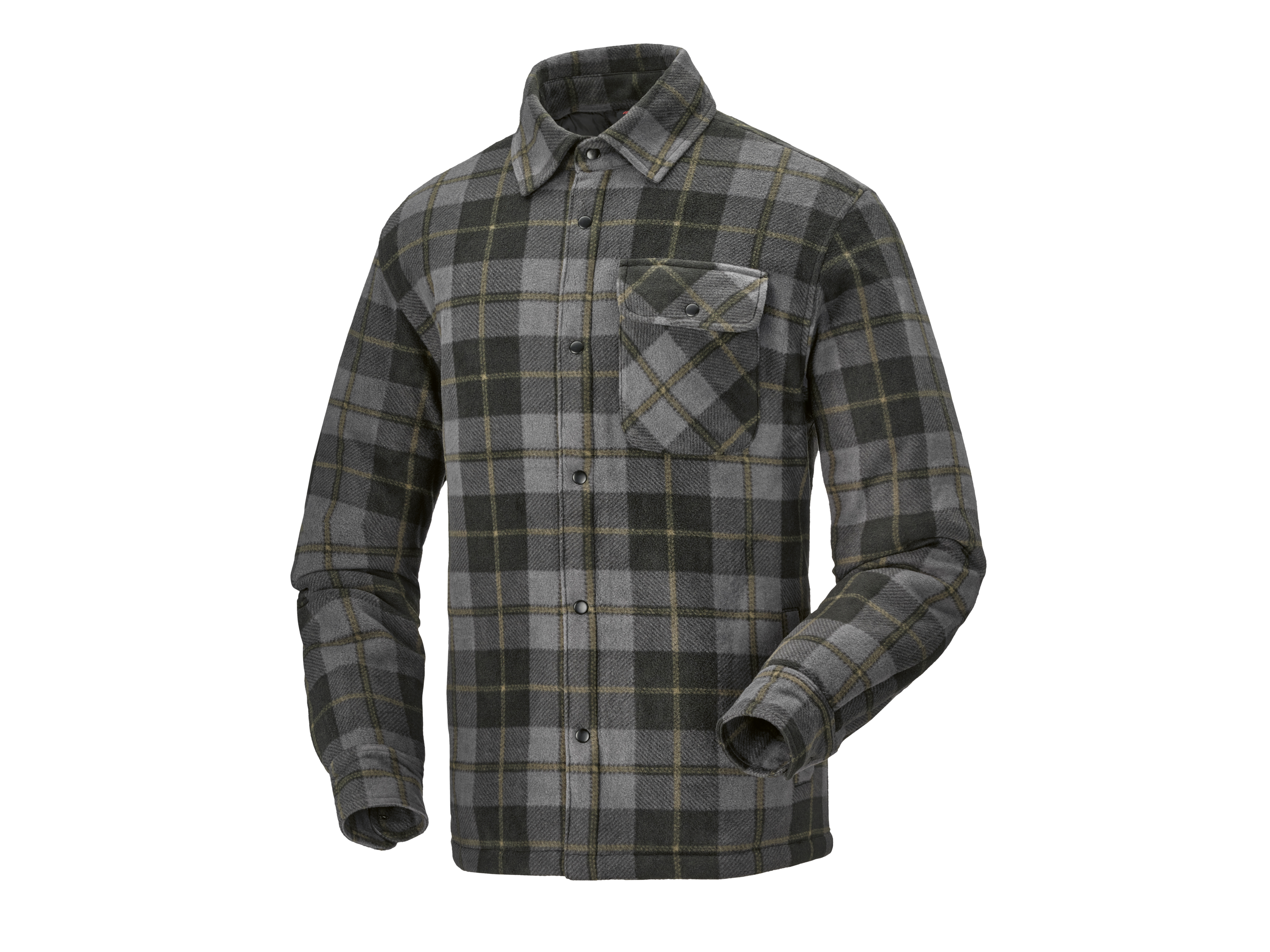 Parkside Koszula męska w kratę Szary, L 52/54