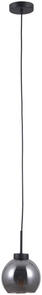 Darmowa Dostawa - Lampa wisząca 1x40 W czarna-przydymiona Italux Poggi PND280281B