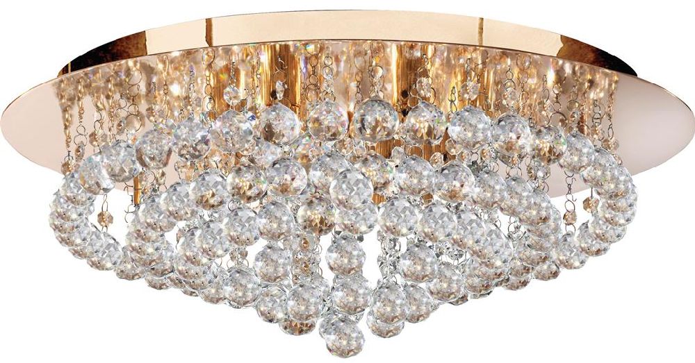 Darmowa Dostawa - Plafon powyżej 6x33 W złoty Searchlight Hanna 34088GO