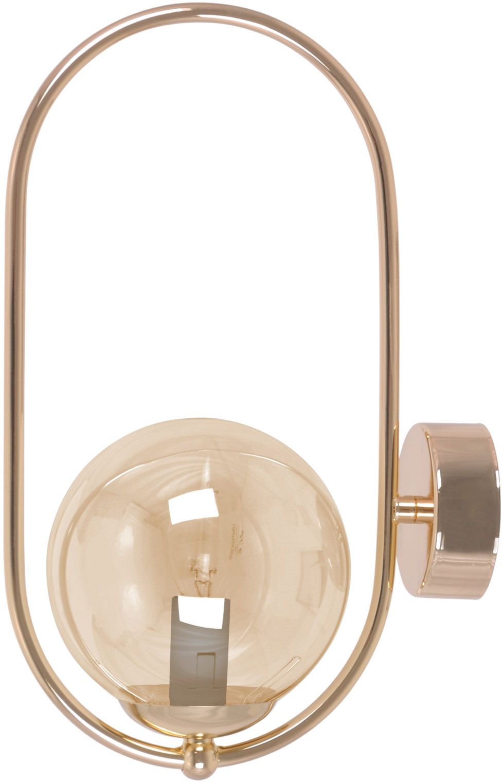 Darmowa Dostawa - Kinkiet 1x10 W złoty-bursztynowy Kaja Sven K5398