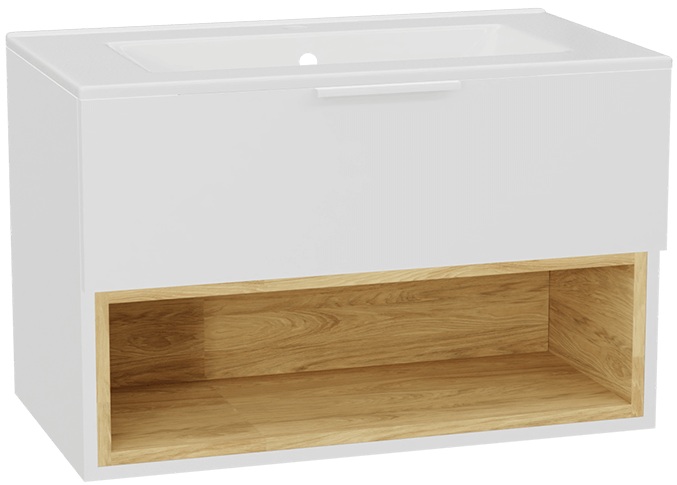 Darmowa Dostawa - Umywalka z szafką 81 cm białą Excellent Tuto 2.0 MLEX2171K800236WHWH