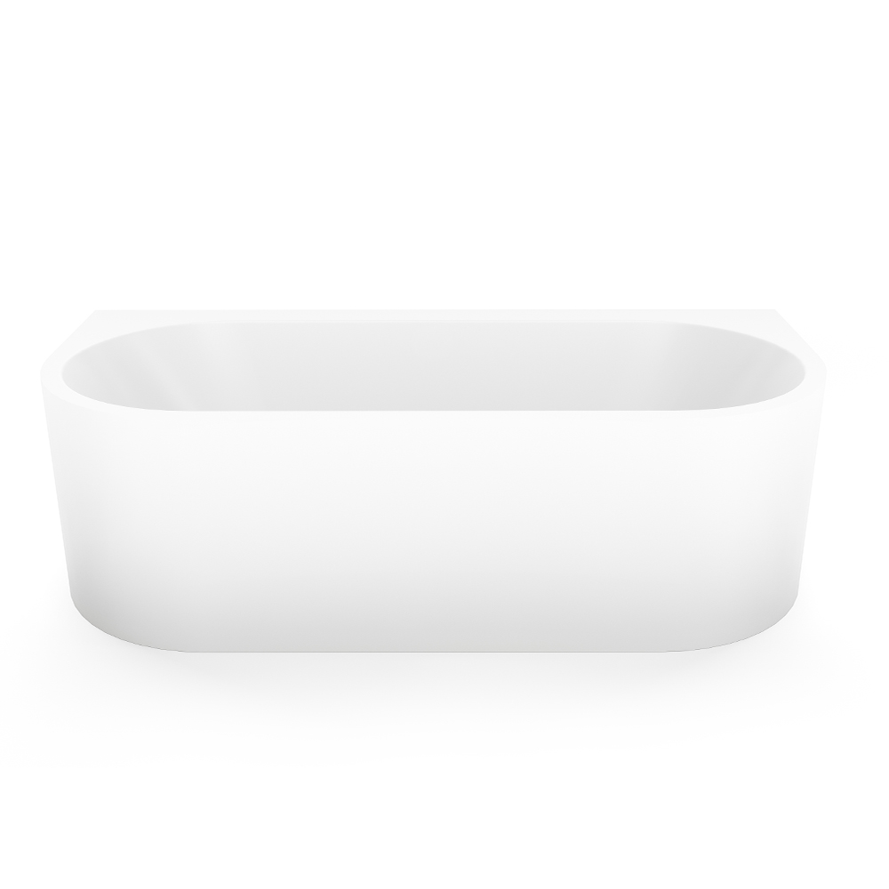 Darmowa Dostawa - Wanna przyścienna 170x80 cm owalna biała Cristalstone Clasico LUVIABEZPRZELEWU