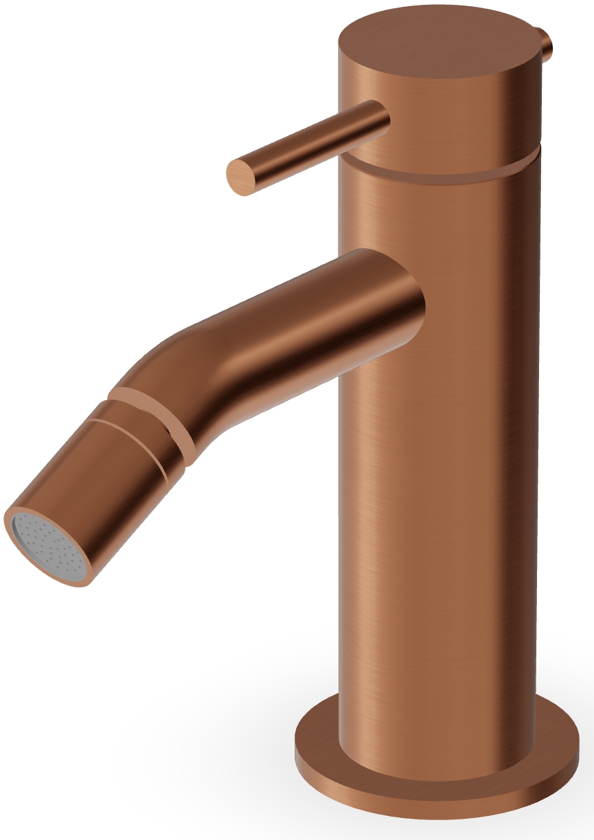 Darmowa Dostawa - Bateria bidetowa stojąca miedź Zucchetti Helm ZHE378XP91