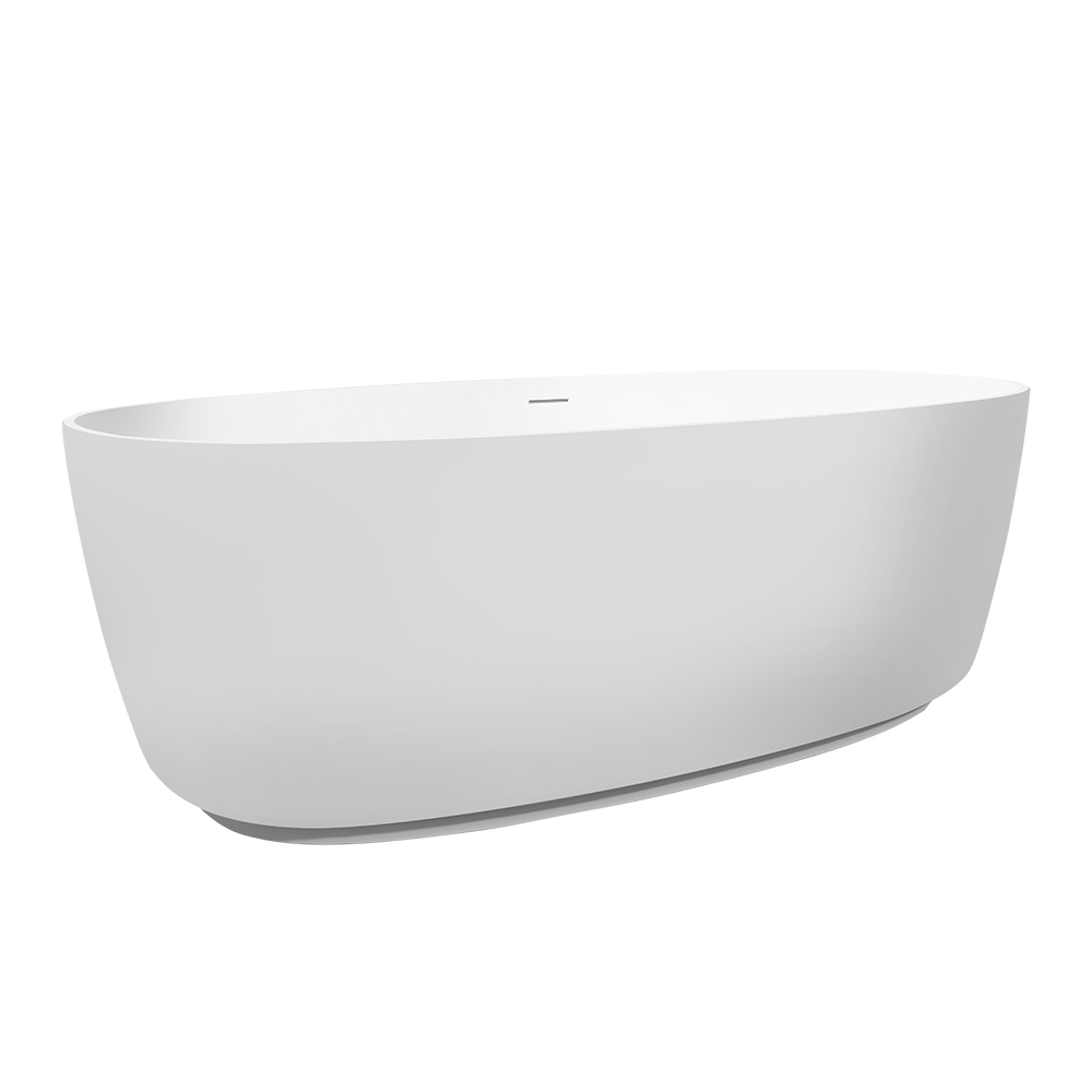 Darmowa Dostawa - Wanna wolnostojąca 160x80 cm owalna biała Cristalstone Separado CINCO160ZPRZELEWEM