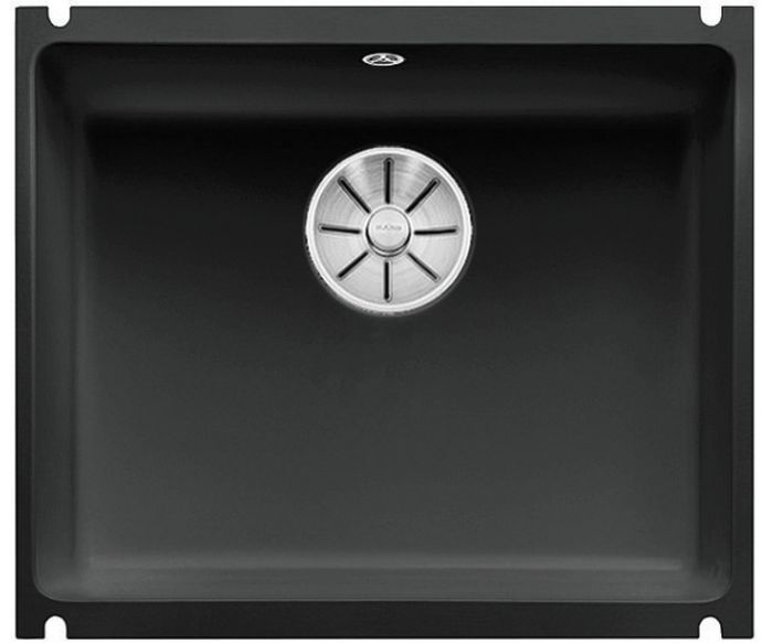 Darmowa Dostawa - Zlewozmywak ceramiczny 54.3x45.6 cm czarny Blanco Subline 500-U 523740