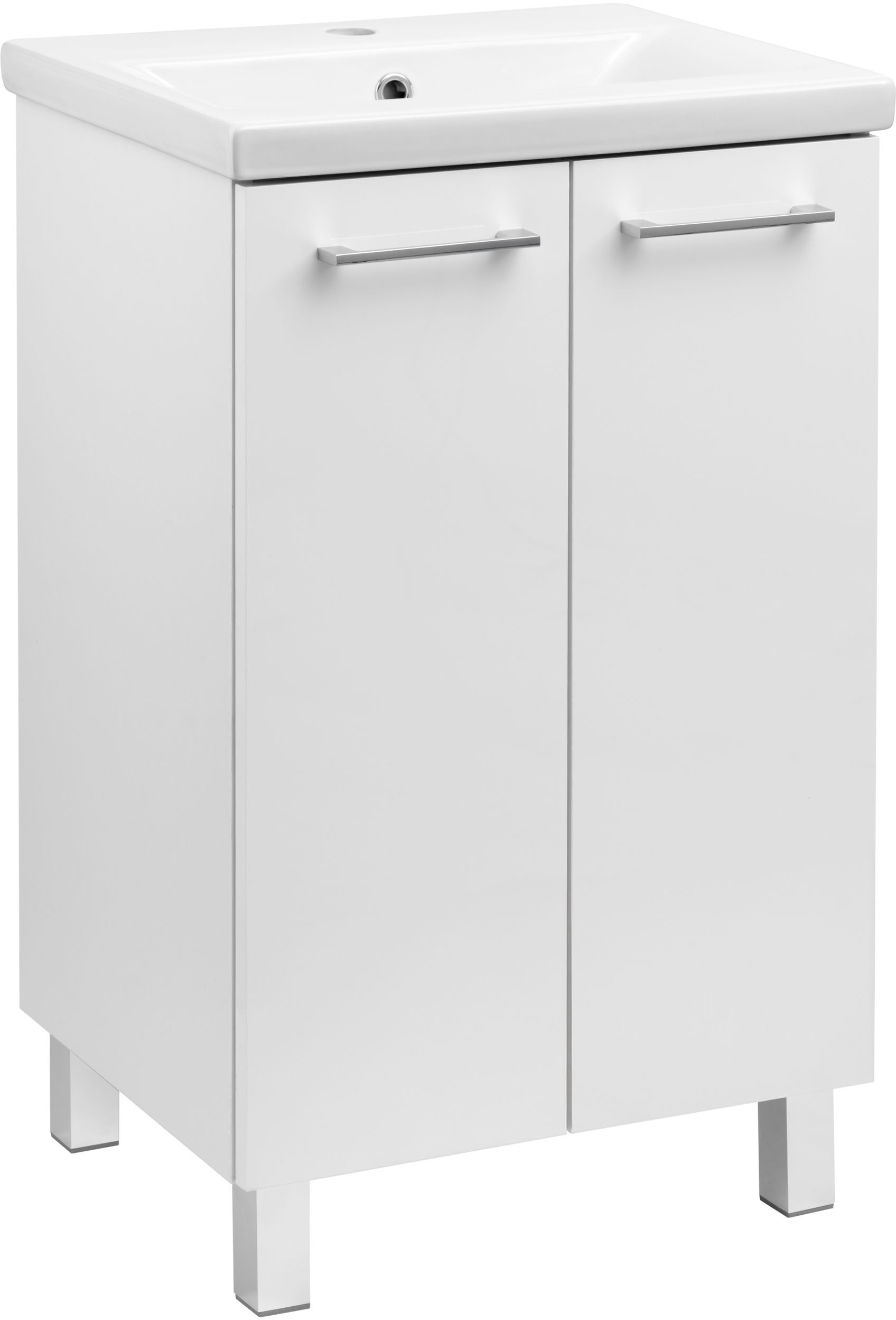 Darmowa Dostawa - Umywalka z szafką 51 cm białą Astor Tania AMTNU50027