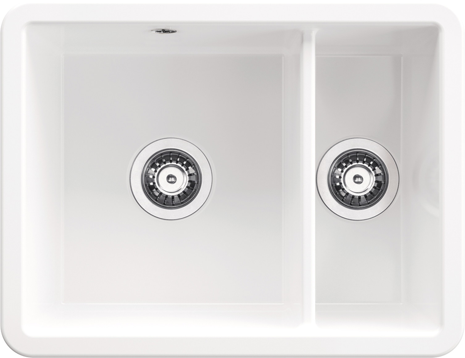 Darmowa Dostawa - Zlewozmywak ceramiczny 55.5x43 cm biały Deante Lumi ZCU6503