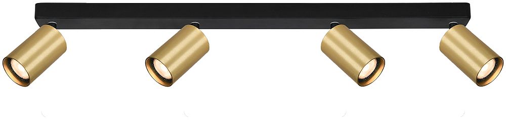 Darmowa Dostawa - Lampa podsufitowa 4x10 W złota Italux Nesto SPL234364BKGD