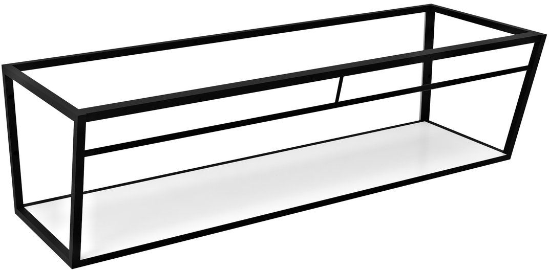 Darmowa Dostawa - Konsola podumywalkowa 188.4x49x40 cm czarna Sapho Aruba ARK190