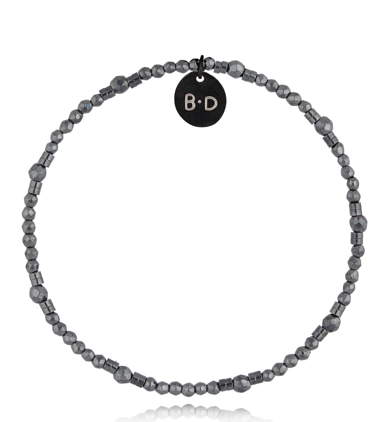 Bransoletka stalowa z hematytami Uhuru - By Dziubeka