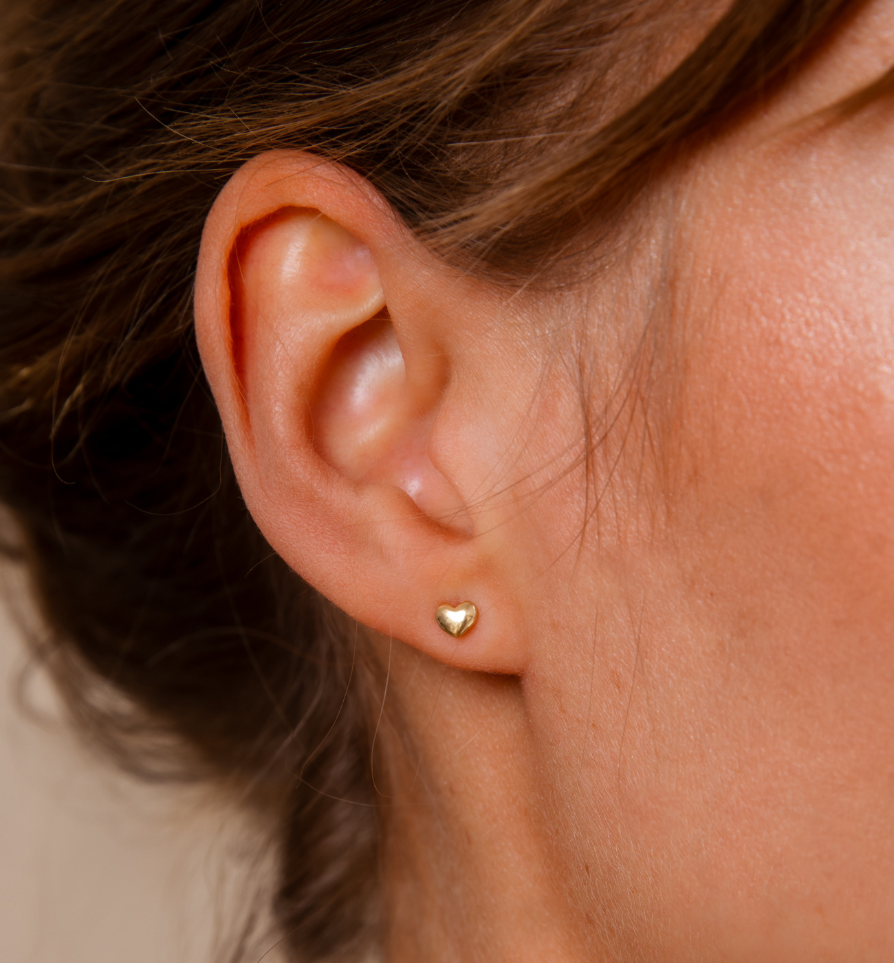 Kolczyki serca złote KGG0010