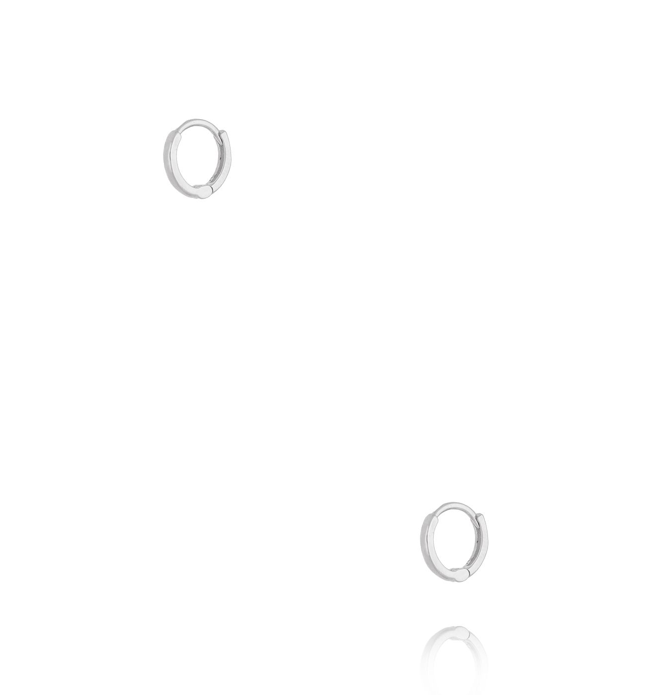 Kolczyki koła małe, srebrne KCA0063