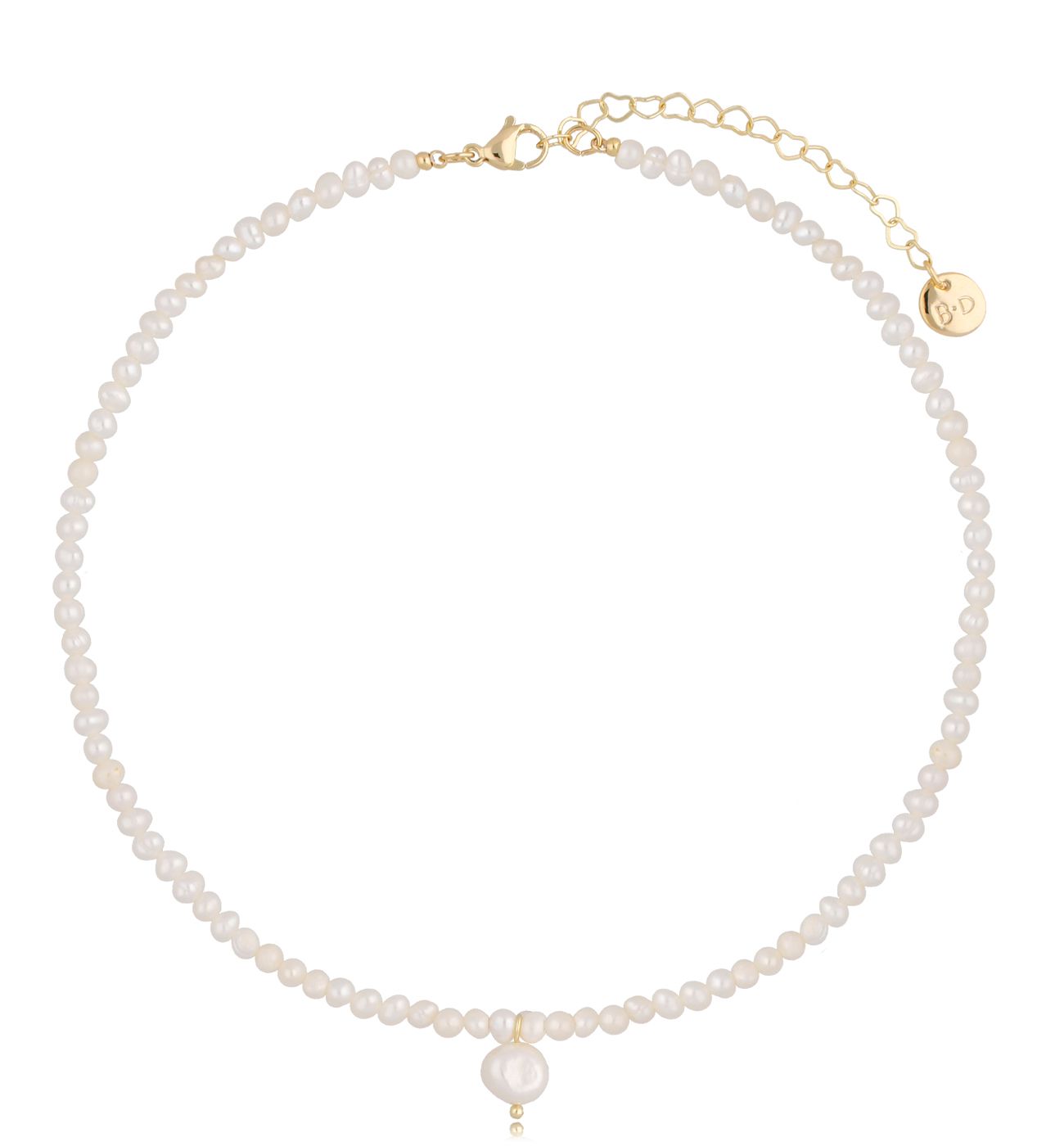 Naszyjnik z perłami Bright White NPE0138