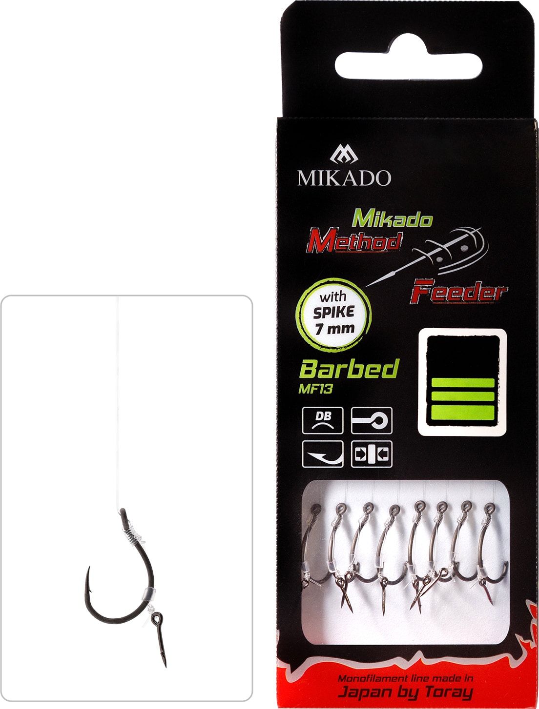 Mikado Przypon Method Feeder z igłą hak z zadziorem nr12