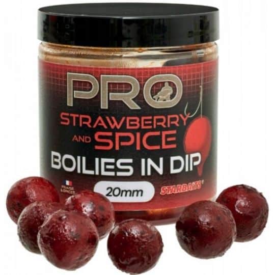 Starbaits Boilies In Dip Pro Strawberry Spice 150g 20mm