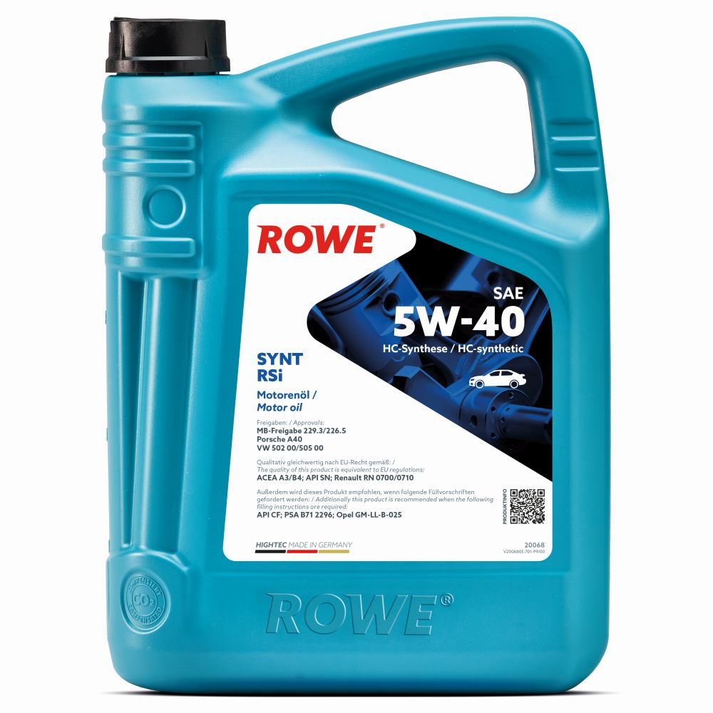ROWE 5W40 HIGHTEC SYNT RSI 5L - Petrostar