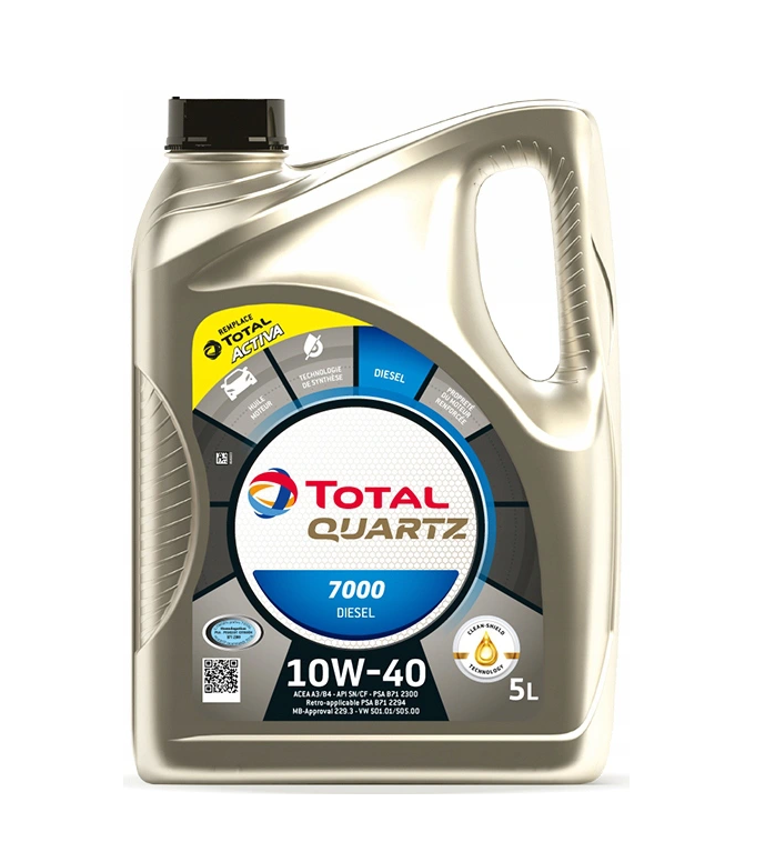 TOTAL QUARTZ 7000 DIESEL 10W40 5L - Petrostar