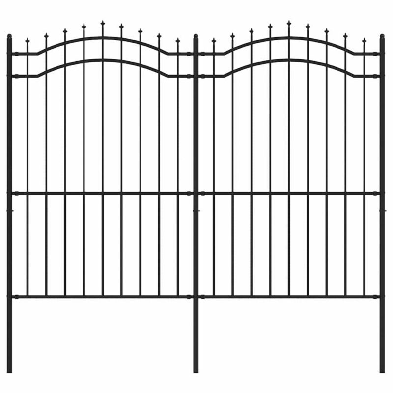 Panel ogrodzeniowy vidaxl 151083 czarny 1 szt