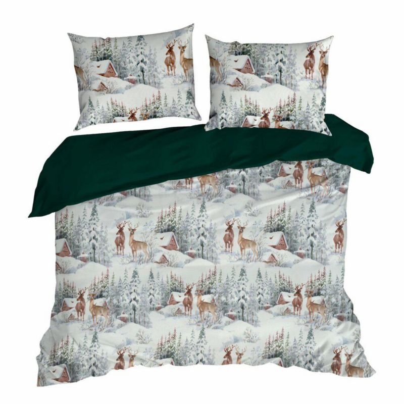 Pościel Fairyland Eurofirany 220 x 200 cm biały świąteczna 1 kpl.