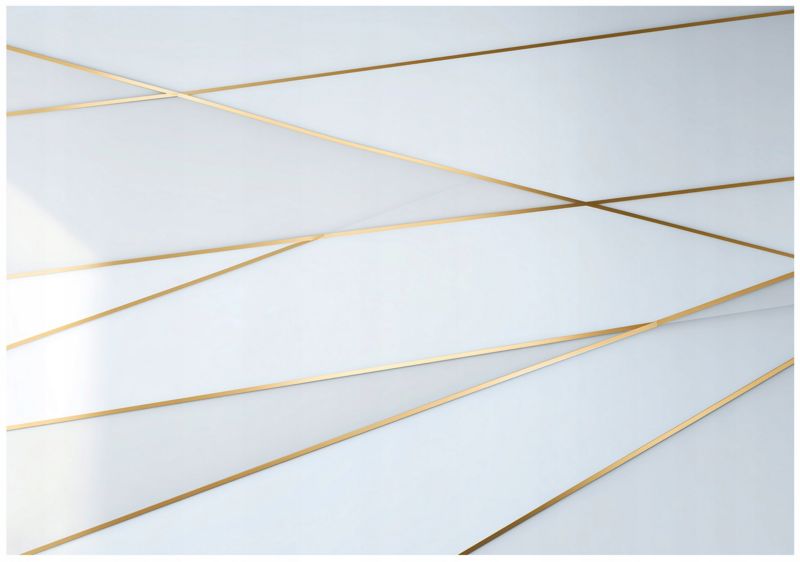 Fototapeta WALLARENA Do Sypialni Salonu Na Flizelinie Marmur Glamour Abstrakcja Biały 300x210 cm 16026VX6 1 szt.