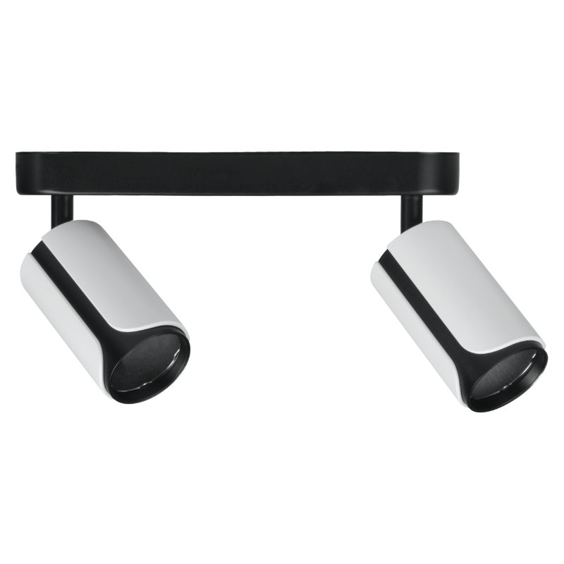 Lampa punktowa 2 x GU10, DPM, biało-czarna, 1szt