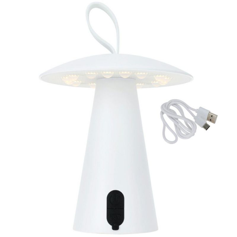 Lampa H&S Decoration stołowa USB LED biała 17 cm 1 szt.
