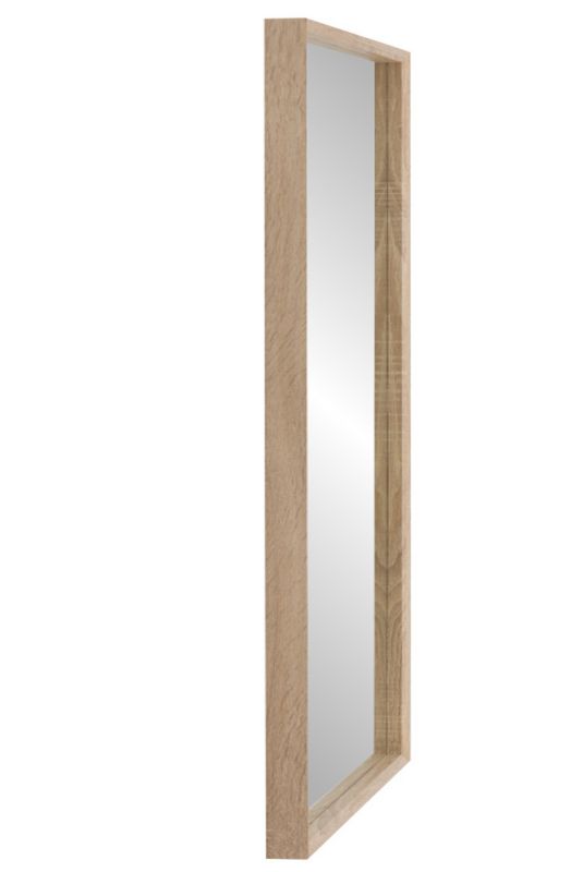 Lustro wiszące Profilmat 140x60 w ramie wąskiej kasetonowej kolor dąb sonoma z efektem głębi 1szt.