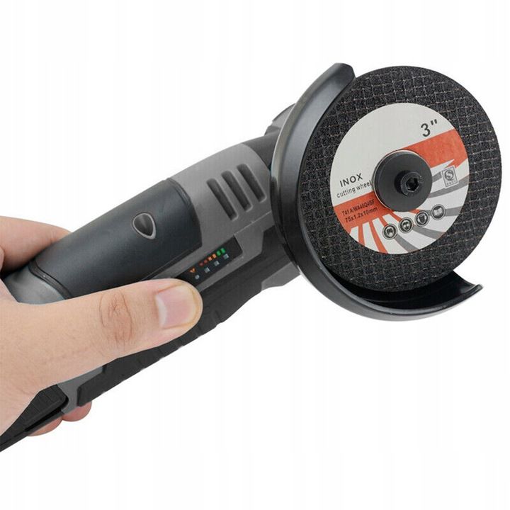 Szlifierka kątowa XMaster do cięcia akumulatorowa 19500 rpm 6 tarcz zestaw 2x akumulator 1 szt