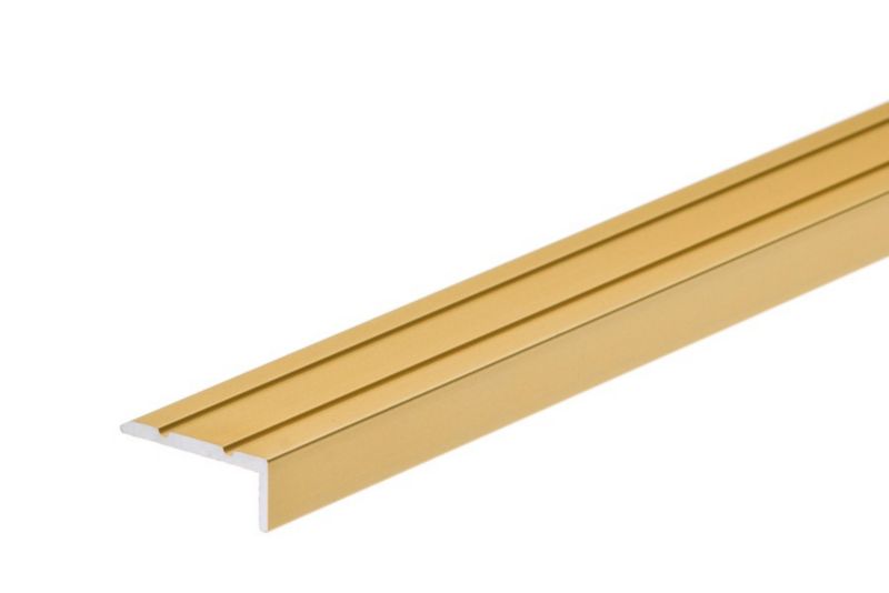 Profil schodowy klejony Cezar Złoty 2000x25x10mm aluminiowy 1 szt.