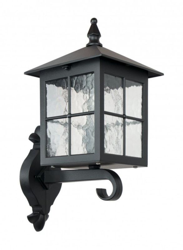 Kinkiet ścienny zewnętrzny SU-MA Wenecja czarny 1 x E27 x IP43 wym: 40 x 18,5 x 24 cm - 1 szt.