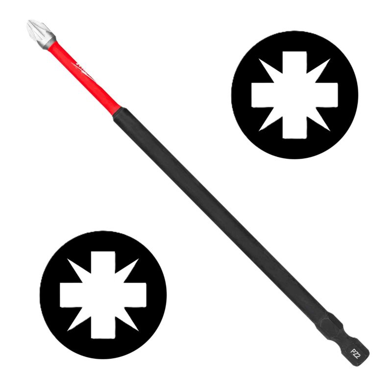 Końcówka do wkrętarki Milwaukee PZ2 PZ 2 bit udarowy długość 150 mm 1szt