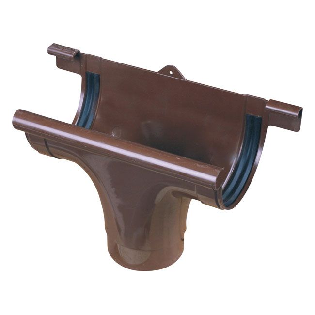 Wylot rynny Marley średnica 7,5 / 5,3 cm brązowy