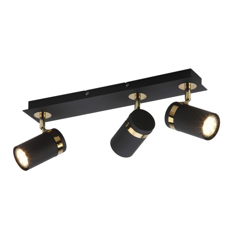 Reflektor sufitowy ruchomy Italux Verano czarny 3xGU10x35W IP20 wym:18x42x11cm - 1 szt.