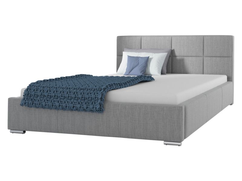 Łóżko tapicerowane MIRJAN 24 Marina 140x200 jasny szary 1 szt.