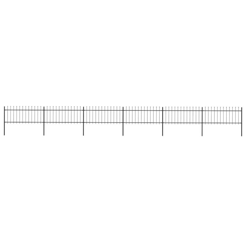 Panel ogrodzeniowy vidaxl 277607 czarny 6 szt